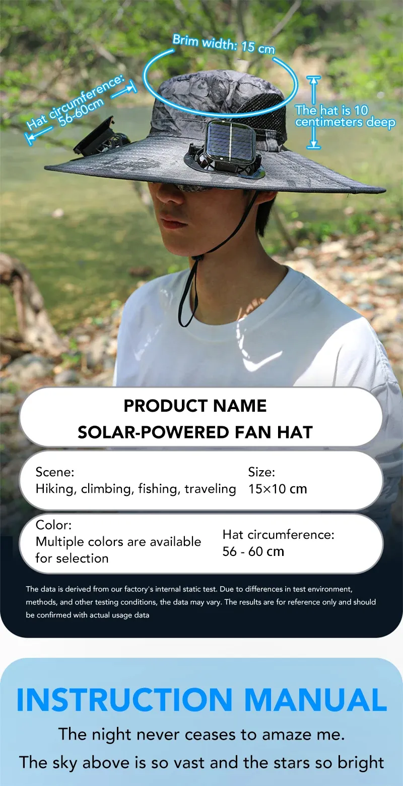 Medidas del sombrero: ala 15cm, profundidad 10cm, contorno 56-60cm