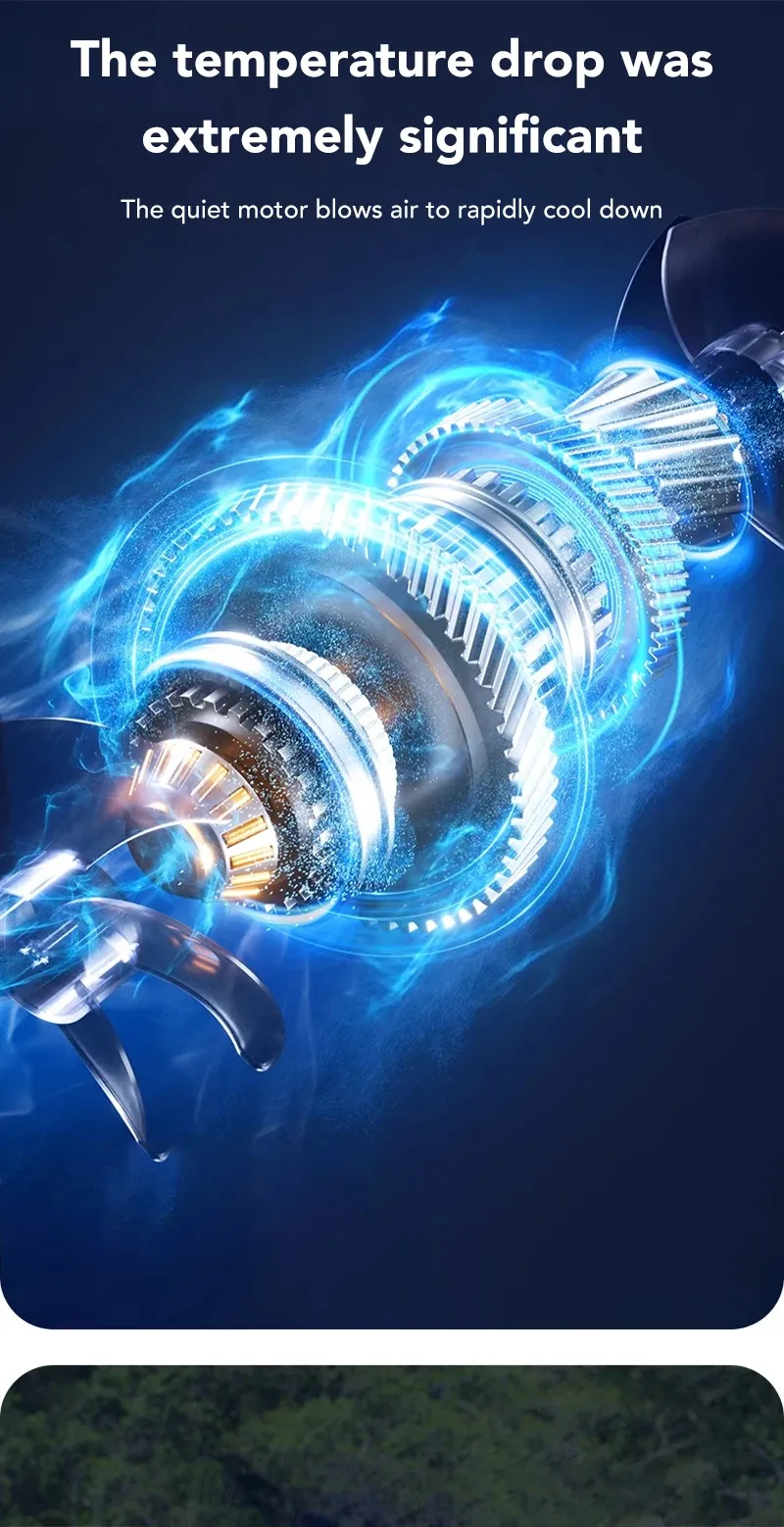 Motor del ventilador con flujo de aire refrescante