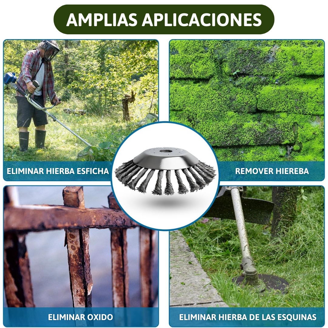 Aplicaciones para césped, musgo, óxido y esquinas